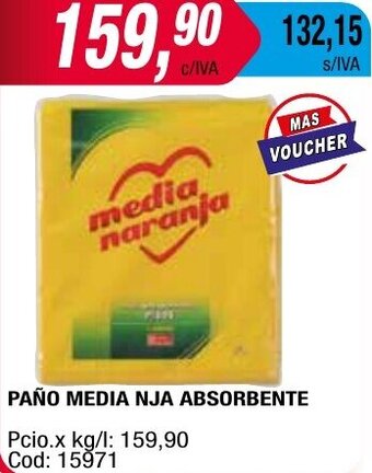 Maxiconsumo PAÑO MEDIA NJA ABSORBENTE oferta