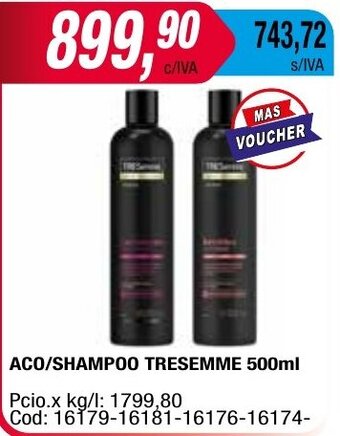 Maxiconsumo ACO/SHAMPOO TRESEMME 500ml oferta