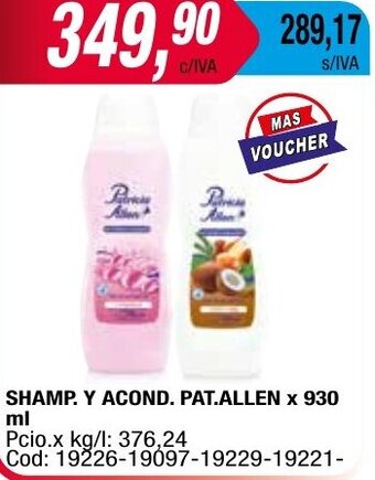 Maxiconsumo SHAMP. Y ACOND. PAT.ALLEN x 930 ml oferta