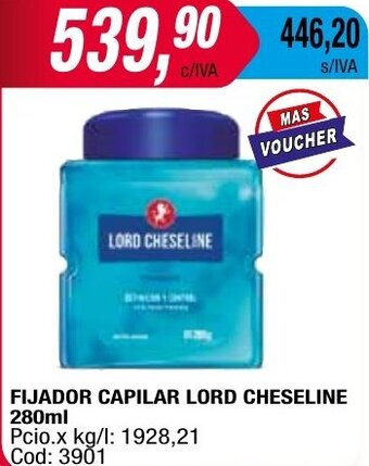 Maxiconsumo FIJADOR CAPILAR LORD CHESELINE 280ml oferta