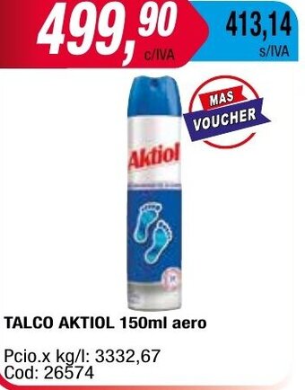 Maxiconsumo TALCO AKTIOL 150ml aero oferta
