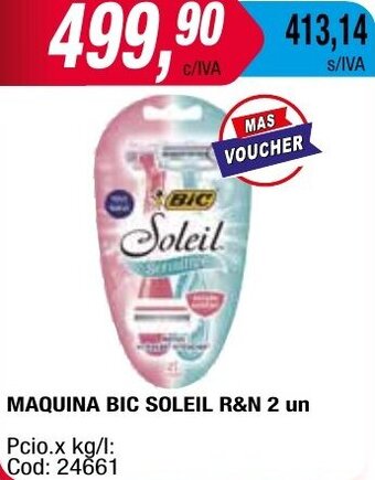 Maxiconsumo MAQUINA BIC SOLEIL R&N 2 un oferta