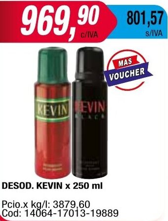 Maxiconsumo DESOD. KEVIN x 250 ml oferta