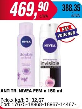 Maxiconsumo ANTITR. NIVEA FEM x 150 ml oferta