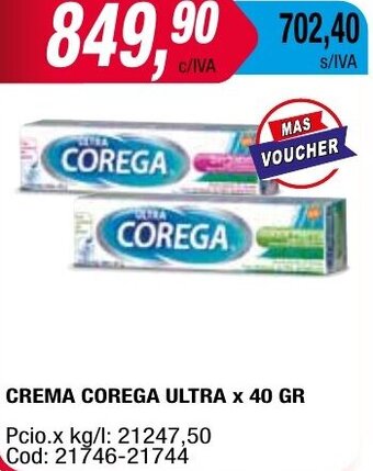 Maxiconsumo CREMA COREGA ULTRA x 40 GR oferta