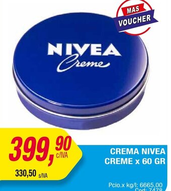 Maxiconsumo CREMA NIVEA CREME x 60 GR oferta