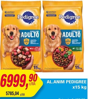 Maxiconsumo AL.ANIM PEDIGREE x15 kg oferta