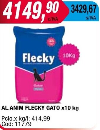 Maxiconsumo AL.ANIM FLECKY GATO x10 kg oferta