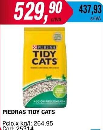 Maxiconsumo PIEDRAS TIDY CATS oferta