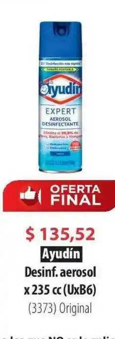 Parodi Ayudín Desinf. Aerosol x 235cc oferta
