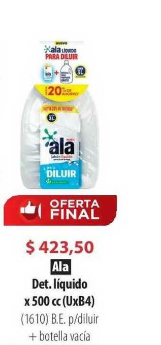 Parodi Ala Det. Líquido x 500cc oferta