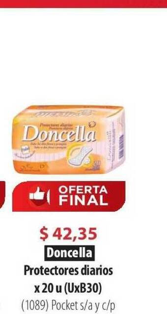 Doncella Protectores Diarios x 20u