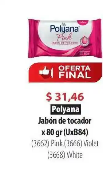 Parodi Polyana Jabón De Tocador x 80gr oferta