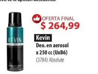 Kevin Deo. En Aerosol x 250cc