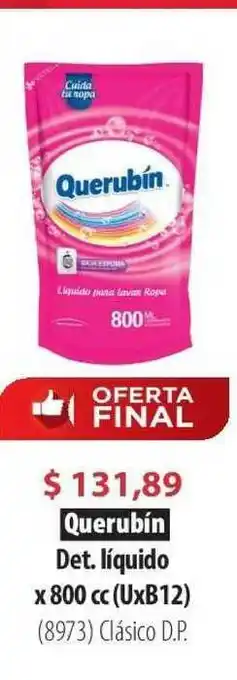Parodi Querubín Det. Líquido x 800cc oferta