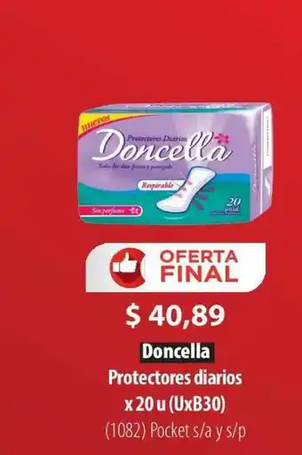 Parodi Doncella Protectores Diarios x20u oferta