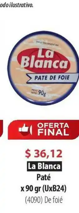 Parodi La Blanca Paté x 90gr oferta