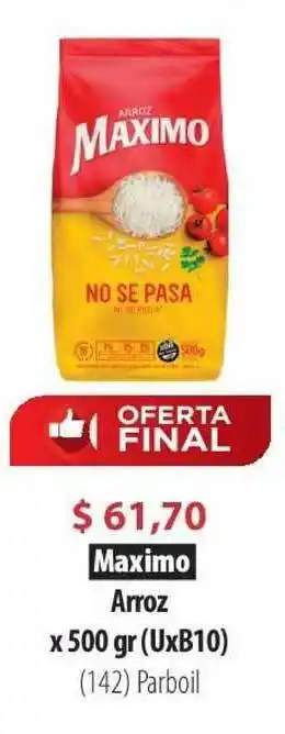Parodi Maximo Arroz x 500gr oferta