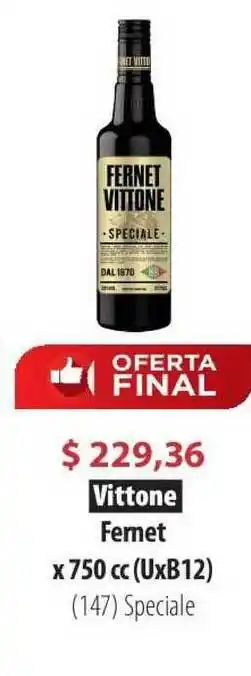 Parodi Vittone Fernet x 750cc oferta