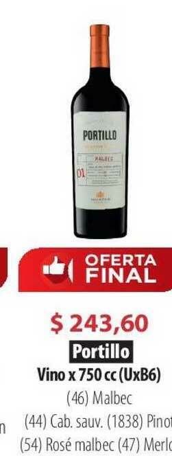 Parodi Portillo Vino x 750cc oferta