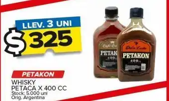 Carrefour Maxi Whisky petakon x 400cc oferta