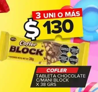 Carrefour Maxi Tableta chocolate cofler x 38g oferta