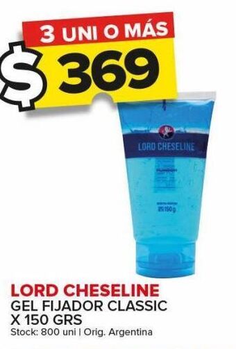 Carrefour Maxi Gel fijador lord cheseline x 150g oferta