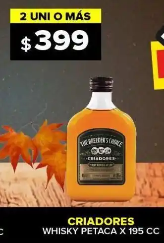 Carrefour Maxi Whisky petaca criadores x 195cc oferta