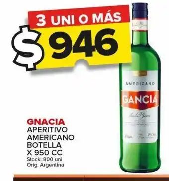 Carrefour Maxi Aperitivo americano gancia x 950cc oferta