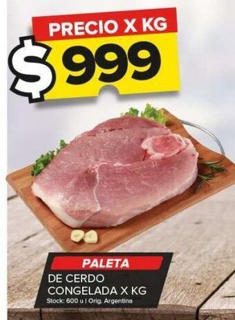 Carrefour Maxi Paleta de cerdo congelada x kg oferta