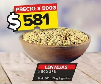 Carrefour Maxi Lentejas x 500g oferta