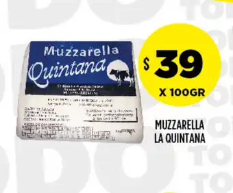 Supermercados Toledo Muzzarella La Quintana x 100gr oferta