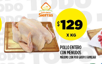 Supermercados Toledo Pollo Entero Con Menudos oferta