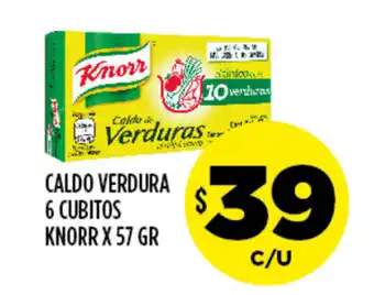 Supermercados Toledo Knorr Caldo Verdura 6 Cubitos x 57gr oferta