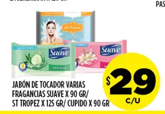 Supermercados Toledo Suave Jabón De Tocador Varias Fragrancias x 90gr oferta