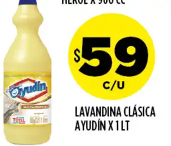 Supermercados Toledo Ayudin Lavandina Clásica x 1lt oferta