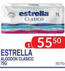 Masivos Estrella Algodon Clasico 75g oferta