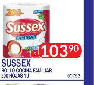 Masivos Sussex Rollo Cocina Familiar 200 Hojas 1u oferta