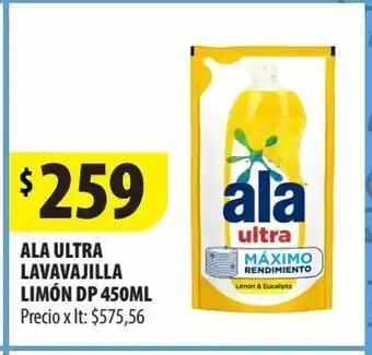 Punto Mayorista Lavavajillas ala ultra limón 450ml oferta