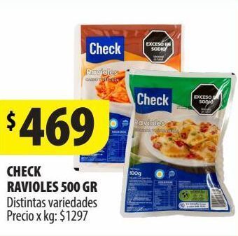 Punto Mayorista Ravioles check 500g oferta