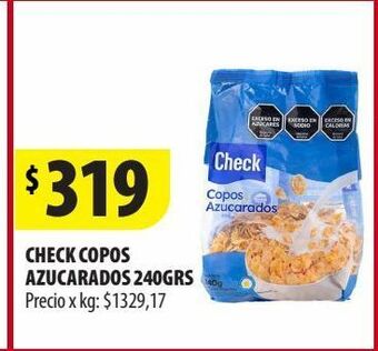 Punto Mayorista Copos azúcarados check 240g oferta