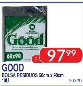 Masivos Good Bolsa Residuos 60cm X 90cm 10u oferta