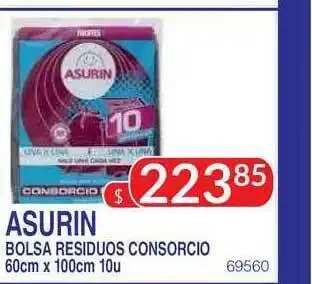 Masivos Asurin Bolsa Residuos Consorcio 60cm x 100cm oferta