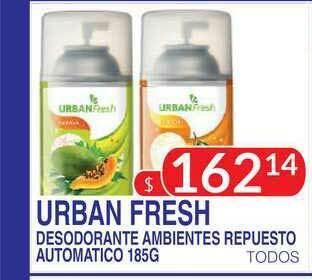 Urban Fresh Desodorante Ambientes Repuesto Automatico 185g