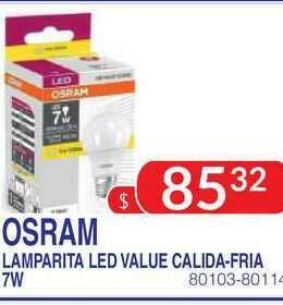 Masivos Osram Lamparita Led Value Calida-fria 7W oferta