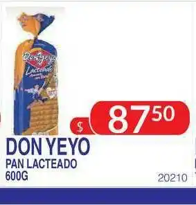 Masivos Don Yeto Pan Lacteado 600g oferta