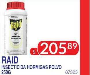 Masivos Raid Insecticida Hormigas Polvo 250g oferta