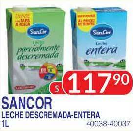 Masivos Sancor Leche Descremada-entera 1l oferta