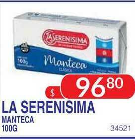 Masivos La Serenisima Manteca 100g oferta
