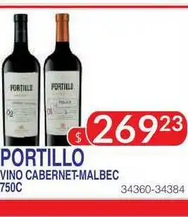 Masivos Portillo Vino Cabernet-malbec 750c oferta